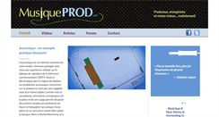 Desktop Screenshot of musiqueprod.com